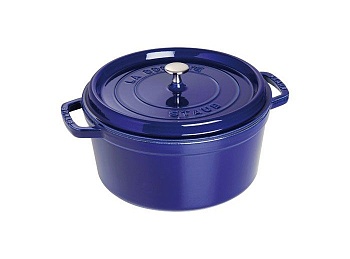 Кокот круглый, темно-синий 28см. 5,8л.