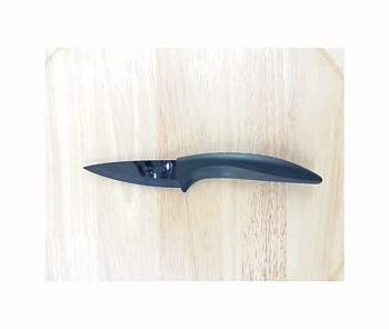 Нож для чистки 7,5см. черн чехол. Gourmet