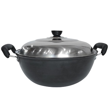 Казан с крышкой 32 см с лопаткой