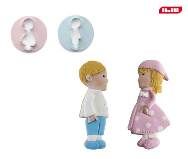 Резак для печенья 2шт Мальчик и Девочка