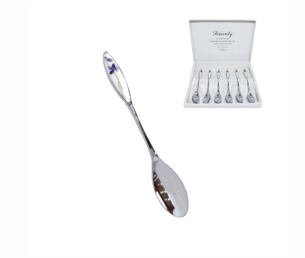 Набор чайных ложек 6 предметов серебро BRUNO M