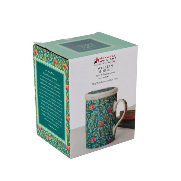 Кружка заварочная 350мл Птицы и гранат в подарочной упаковке