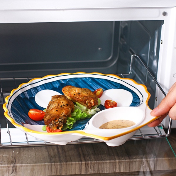 Тарелка закусочная 19,5*21,5см Морская Коллекция