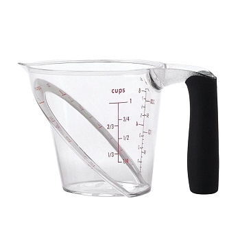 Кружка мерная пластик, 250 мл. 15*9 см.