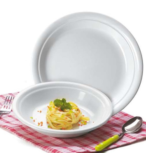 Тарелка 25см. White V