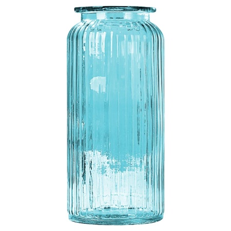 Ваза 24см, голубая Jar