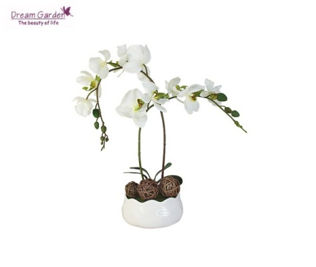 Цветы подставка Орхидея белая