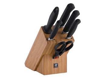 Набор ножей 6предметов+подставка Pure