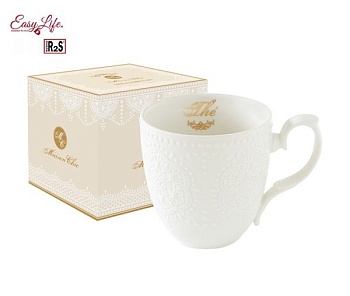 Кружка 320мл. Белое кружево