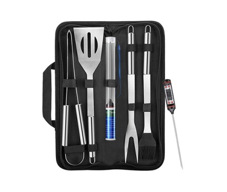 Набор для барбекю 5 предметов термометр +сумка
