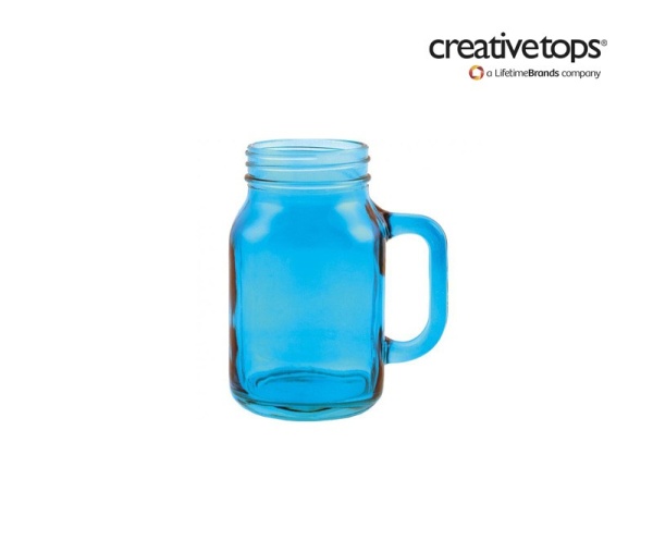 Кружка-банка 550мл. голубая Living Кружка-банка 550мл. голубая Living