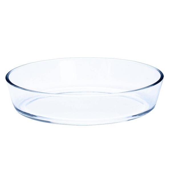 Лоток для выпечки овальный 30*21см. стекло 2,2л.