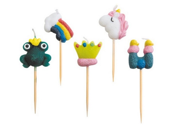 Свечи для торта 5предметов Сказка