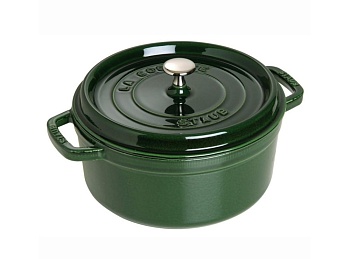 Кокот круглый, зеленый базилик 22см. 2,6л.