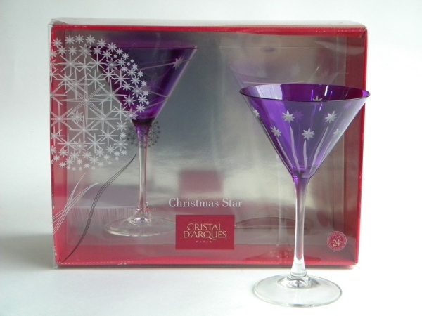 Рюмка 300мл. коктейльная аметист 2шт Christmas Star