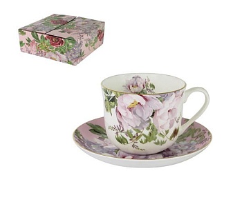 Бульонница 2 предмета 450мл. розовая Райский сад