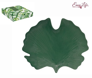 Блюдо темно-зеленое 35*29см. Мадагаскар