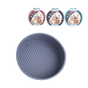 Форма для выпечки круглая силикон, 23*17*6,5см.