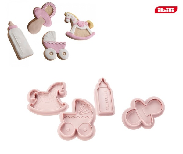 Резак для печенья 4шт Малыш