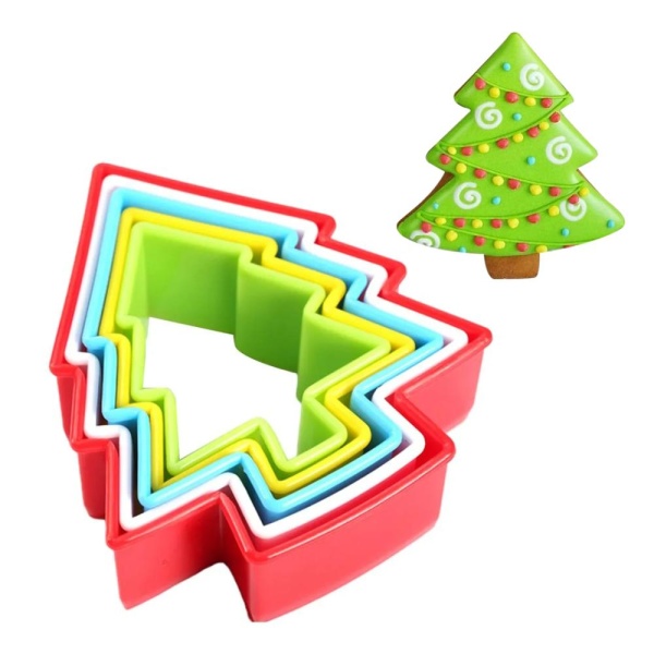 Форма для печенья, 5предметов пластик Елка