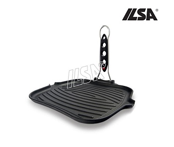 Сковорода гриль чугун 25*25см. Dietella GO