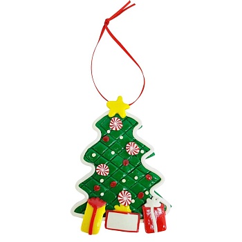 Елочная игрушка, зеленая Елка