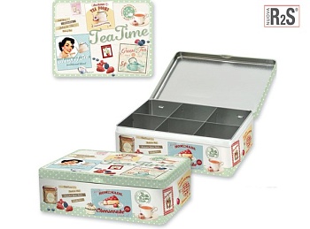 Банка 20,5*16*7см. с делениями Tea