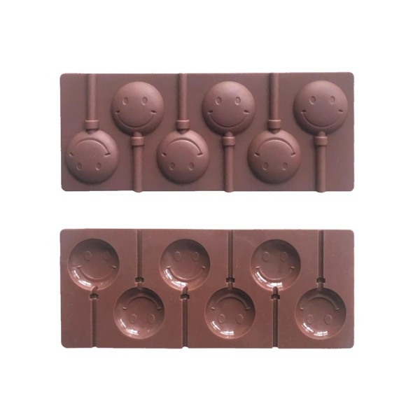 Форма для леденцов 6 ячеек 23,5*9,5см Смайл