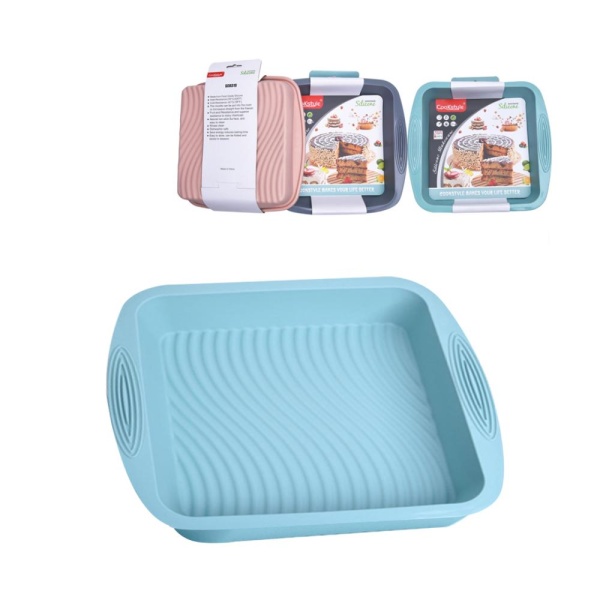 Форма для выпечки силикон, квадратная 21*22см.