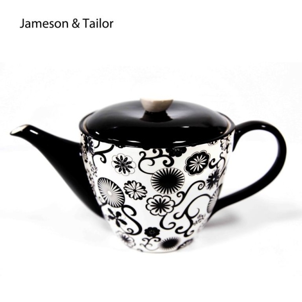 Чайник (1,8л) Black ornaments(Черный орнамент)