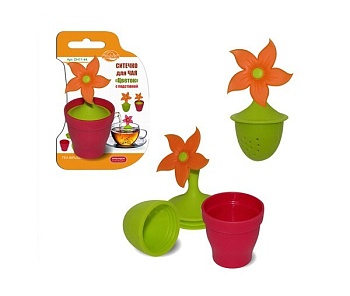 Ситечко для чая силикон Цветок