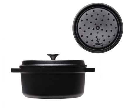 Кокот черный 24см