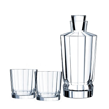 Набор для виски 3предмета графин+2 стакана Maccassar