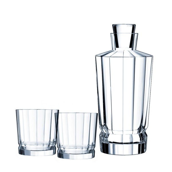 Набор для виски 3предмета графин+2 стакана Maccassar