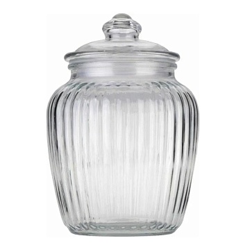 Банка круглая 1,2л, 16,5*10см стекло