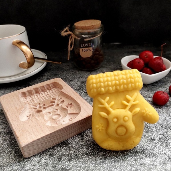 Пряничная доска 10*9*2см дерево,Варежка