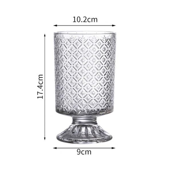 Ваза кубок, 18*11см Снежинка