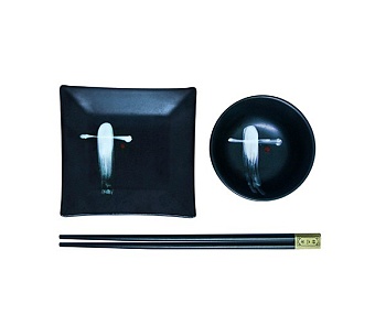 Набор обеденный 3 предмета Японский символ