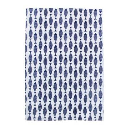 Полотенце 40*60см. хлопок Рыбка синяя