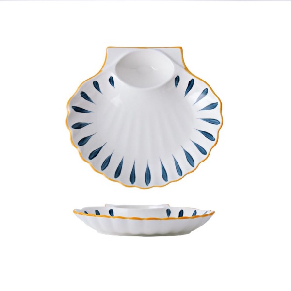 Тарелка закусочная 19,5*21,5см Морская Коллекция