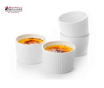 Кокот 4шт 10*7см. Белая коллекция