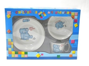 Набор детский  3 предмета Слонёнок