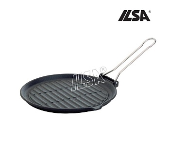 Сковорода гриль чугун 26см. Dietella