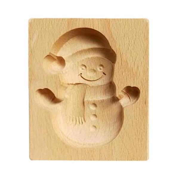 Пряничная доска 10*9*2см дерево, Снеговик