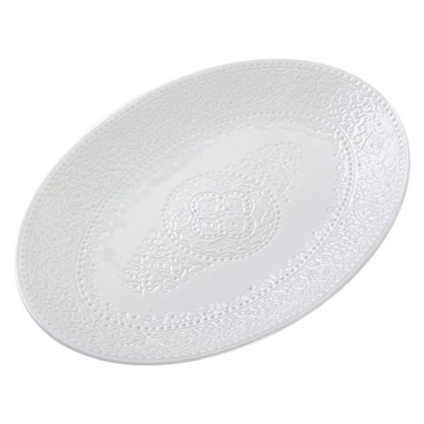 Блюдо овальное 36*28см белое Элеганс