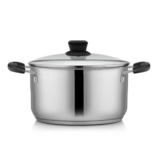 Кастрюля с мерной шкалой 24см 6л. с крышкой Salvador