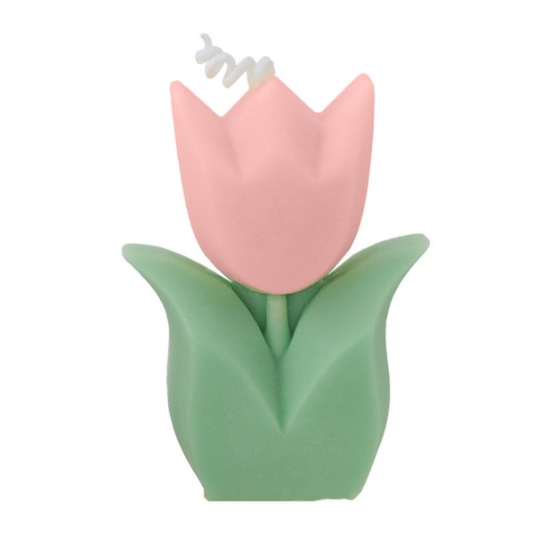 Свеча ароматическая 9*6,5 см тюльпан розовый