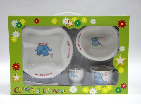 Набор детский  5 предметов Слонёнок