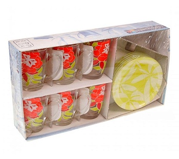 Набор чашек 220мл. 6шт Peony Green