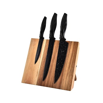 Подставка для ножей складная 23,5*21см акация